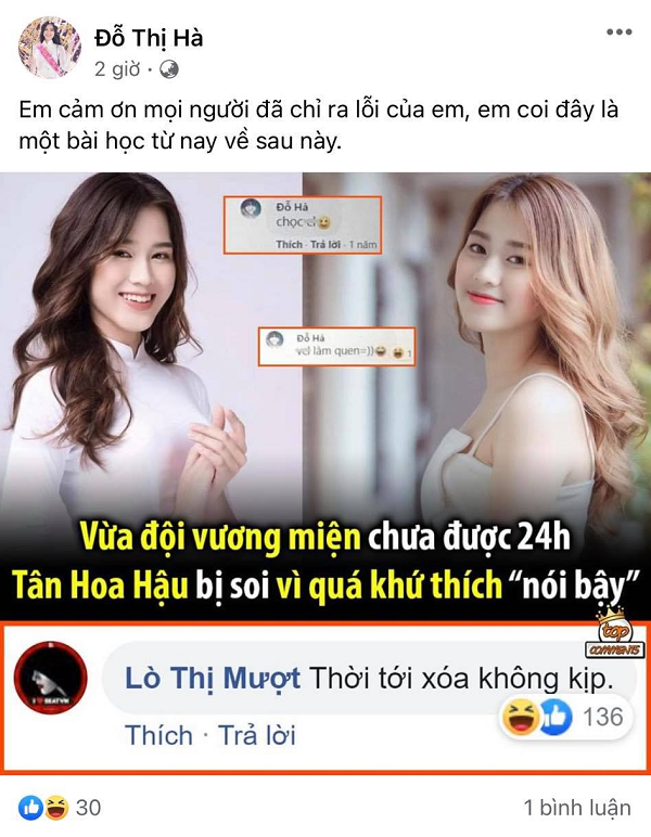 Hoa hau Viet Nam 2020 Do Thi Ha bi gia mao facebook trang tron-Hinh-4