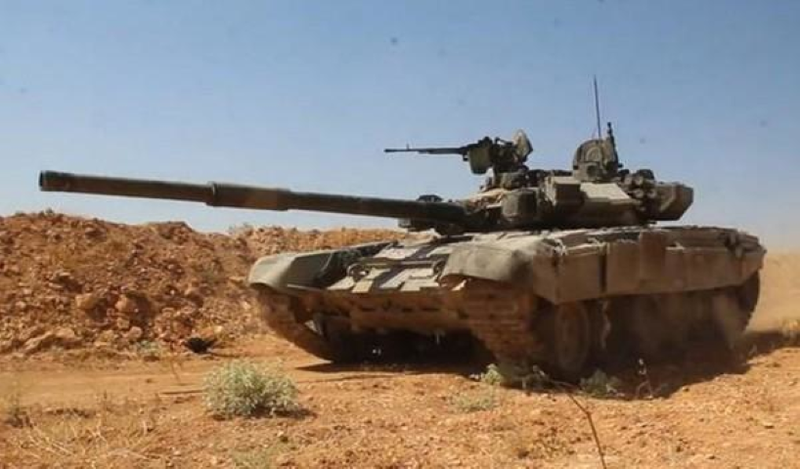 Xe tang T-90 Syria tien danh phien quan than Tho Nhi Ky tai Idlib-Hinh-10