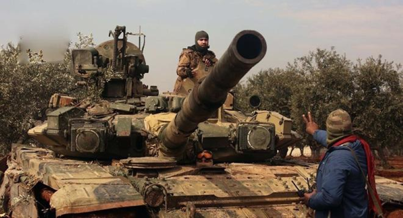 Xe tang T-90 Syria tien danh phien quan than Tho Nhi Ky tai Idlib-Hinh-13