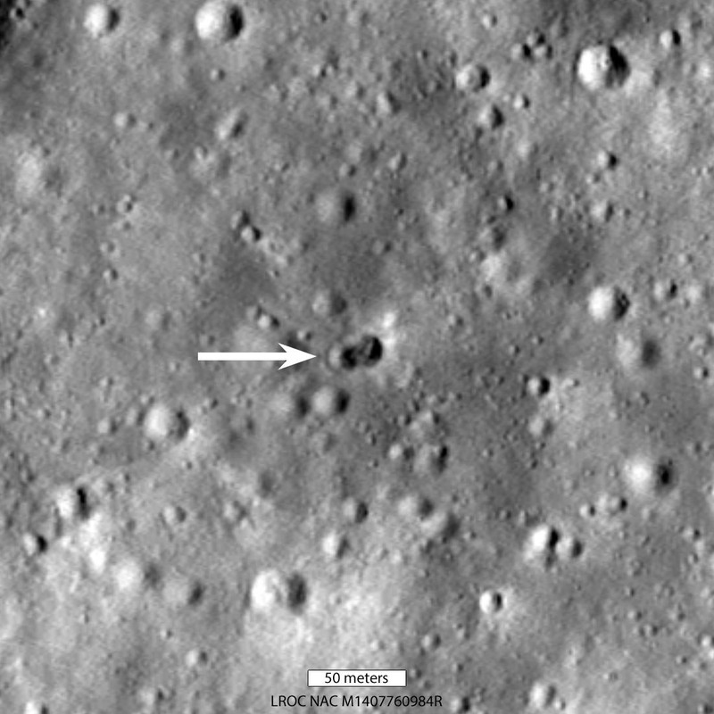 NASA chup duoc Mat Trang thung lo: Nghi do ten lua Trung Quoc