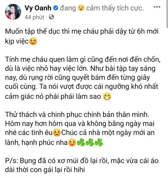 Hau sinh con, Vy Oanh gay sot khi khoe body cuc chuan-Hinh-3