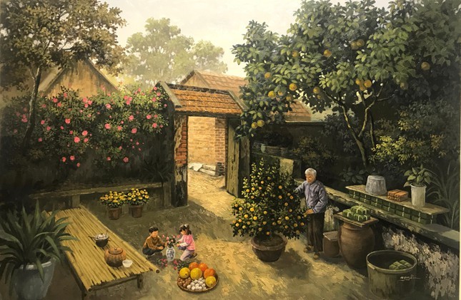 Bo tranh ‘Tet que nha’ cua hoa si 9X Tran Nguyen lam nao long-Hinh-7