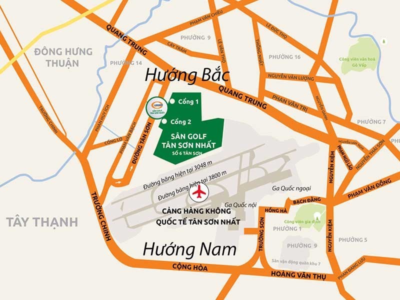 "Nen mo rong Tan Son Nhat ve huong Nam"