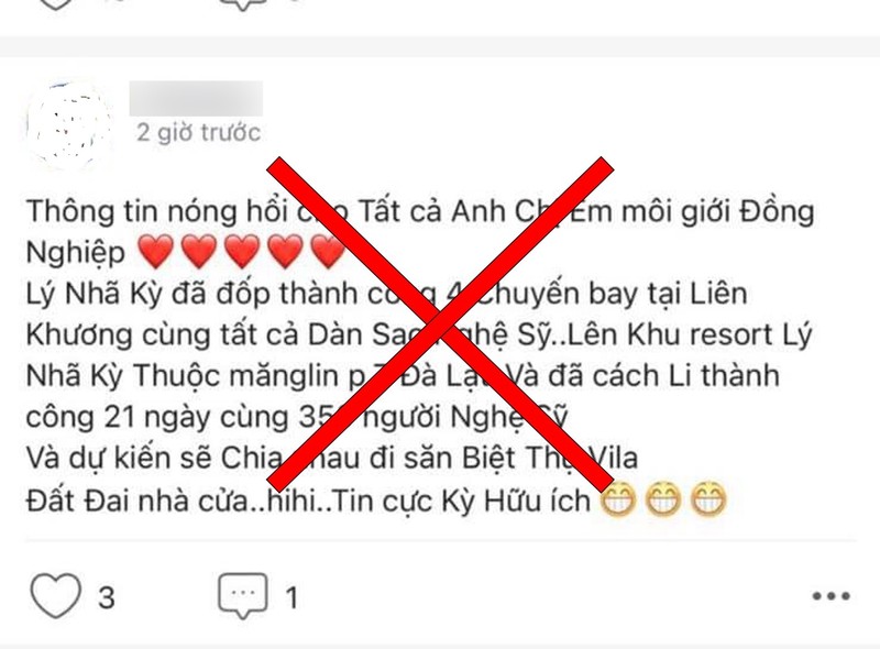 Xu phat nhan vien moi gioi BDS bia thong tin lien quan den Ly Nha Ky