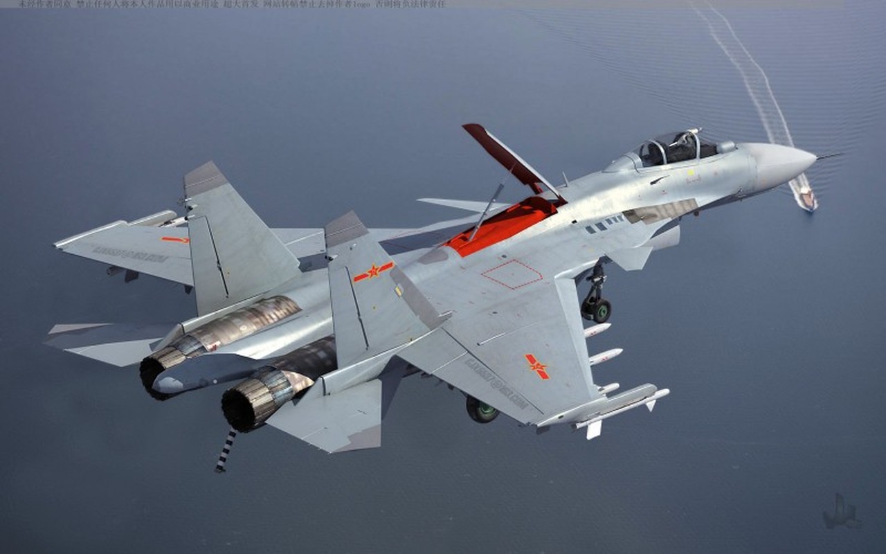 Tiem kich ham J-15 Trung Quoc kem ca Su-33, dung mo so sanh voi F/A-18 cua My-Hinh-5
