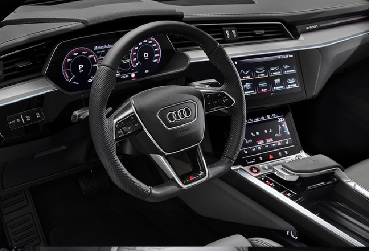 Ra mat xe sang chay dien Audi e-tron Black Edition 2021 moi-Hinh-6
