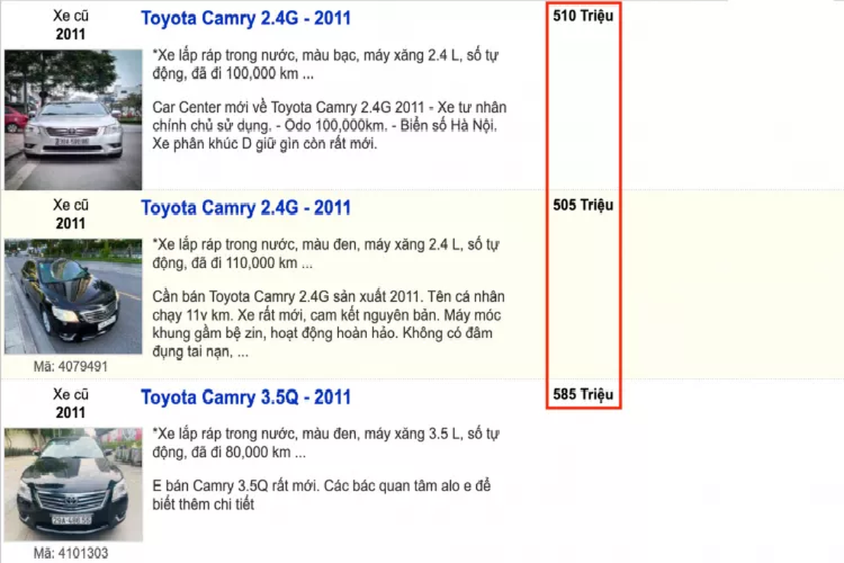 Co nen mua Toyota Camry chay 10 nam, gia 515 trieu tren san xe cu?-Hinh-3