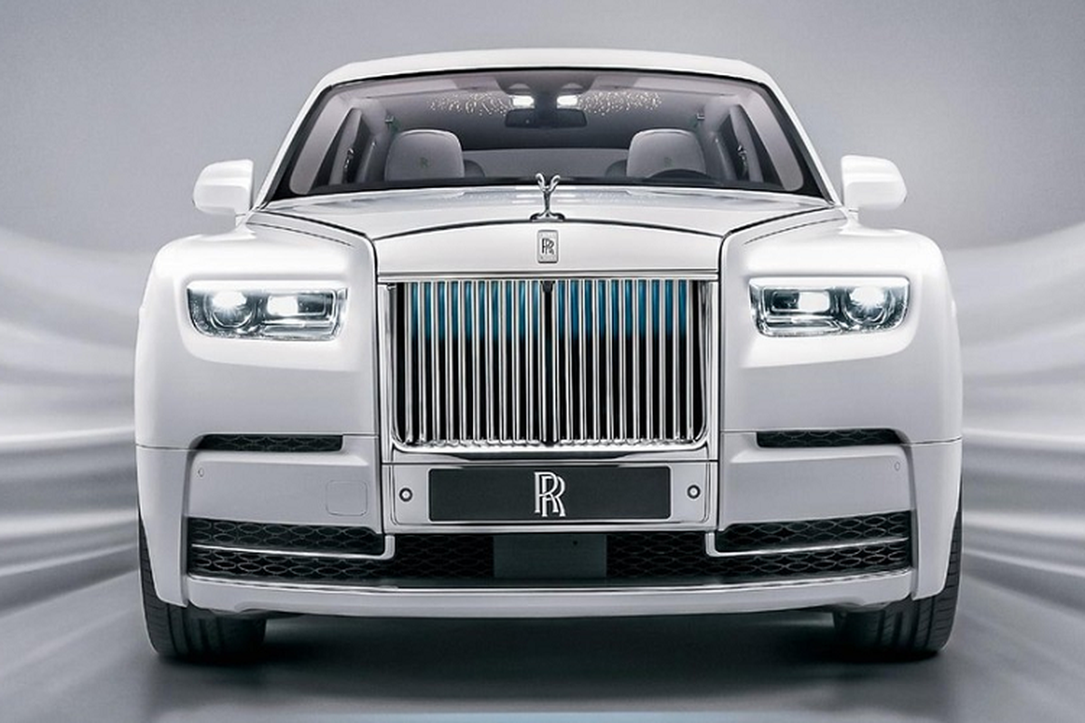 Rolls-Royce Phantom 2023 co luoi tan nhiet phat sang va phu kien xa xi-Hinh-2