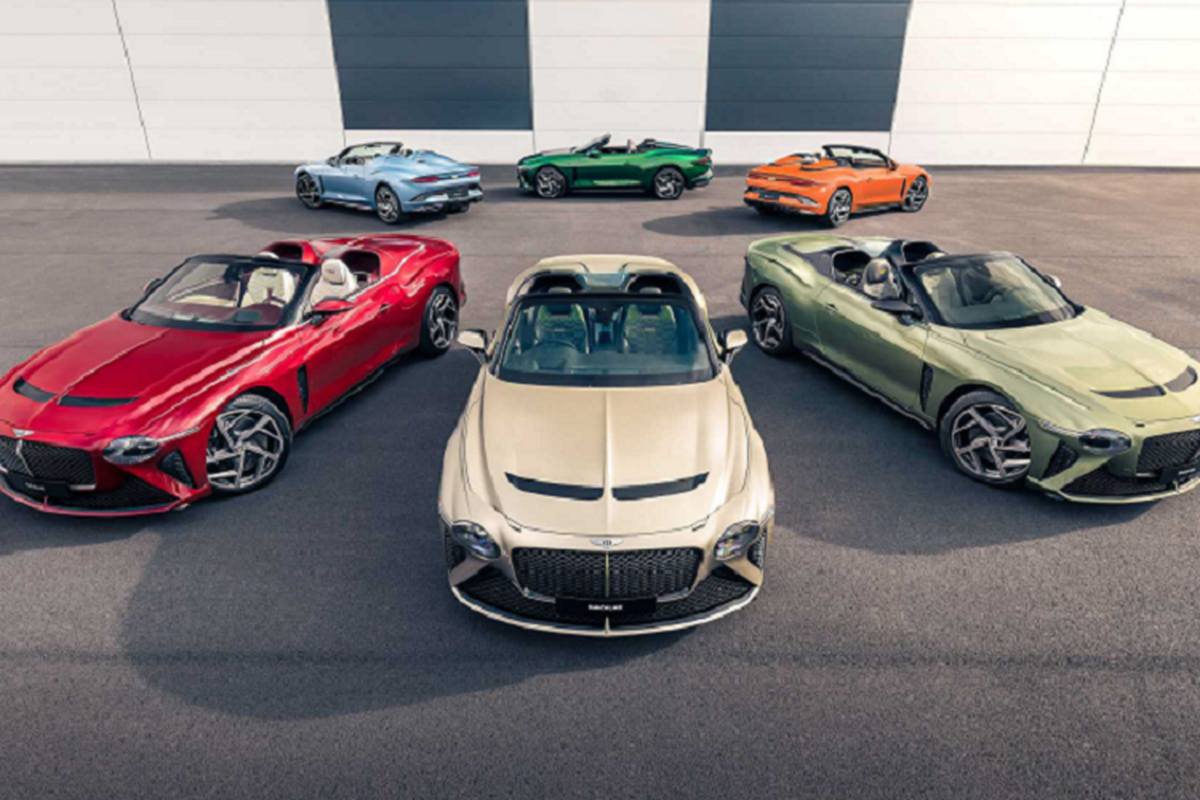 Dàn xe Bentley Mulliner Bacalar siêu sang đủ sắc màu xuất xưởng Dan xe Bentley Mulliner Bacalar sieu sang du sac mau xuat xuong