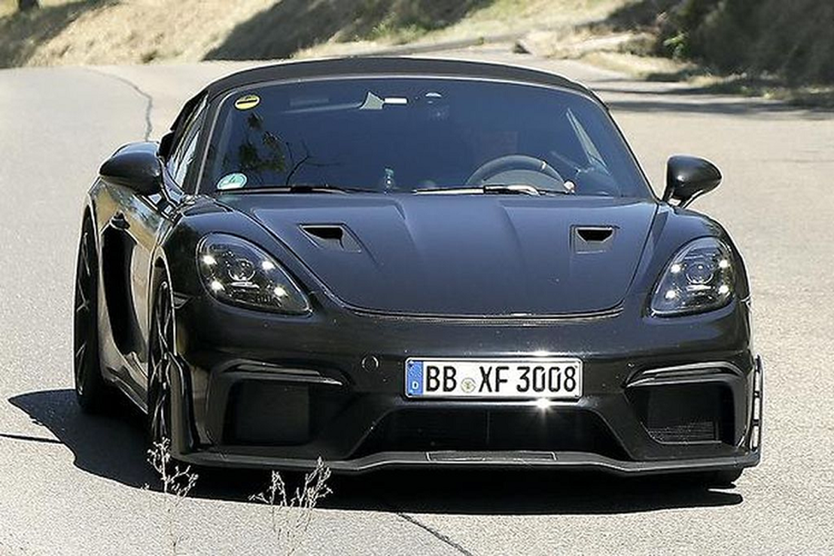 Porsche 718 Boxster Spyder RS lộ diện - nhẹ, cứng và nhanh hơn Porsche 718 Boxster Spyder RS lo dien - nhe, cung va nhanh hon