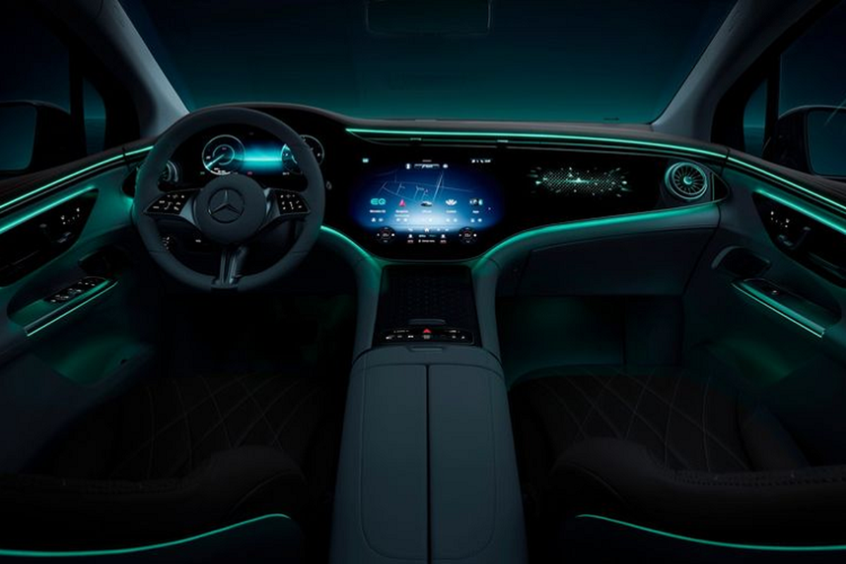 Mercedes-Benz EQE SUV lộ nội thất "màn hình siêu to khổng lồ“ - Hình 2 Mercedes-Benz EQE SUV lo noi that