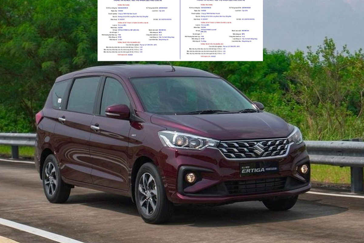 Suzuki Ertiga Hybrid "giá mềm" đã đăng kiểm tại Việt Nam, chờ ra mắt Suzuki Ertiga Hybrid