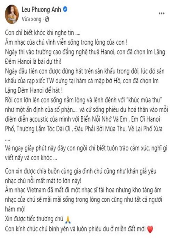 Sao Viet tiec thuong nhac si Phu Quang qua doi