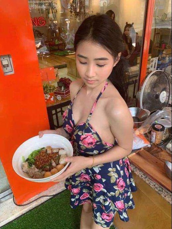 Hang loat hot girl Thai Lan an mac ho hang de “cau” khach mua hang-Hinh-12
