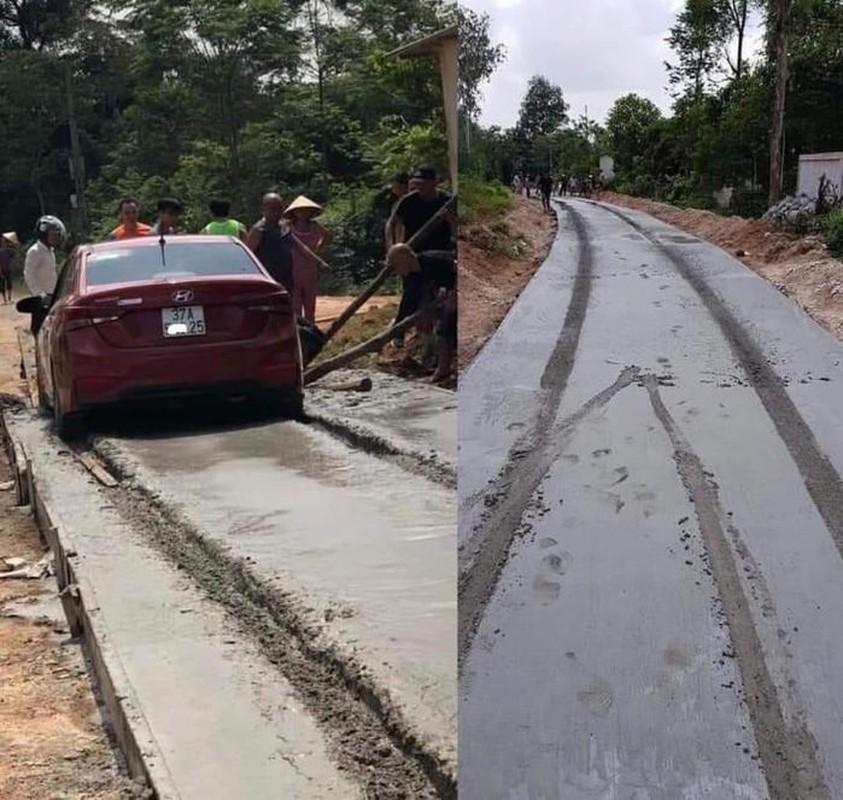 Đường bê tông mới đổ bị phá hoại, biểu cảm người thợ gây bão - Hình 10 Duong be tong moi do bi pha hoai, bieu cam nguoi tho gay bao-Hinh-10