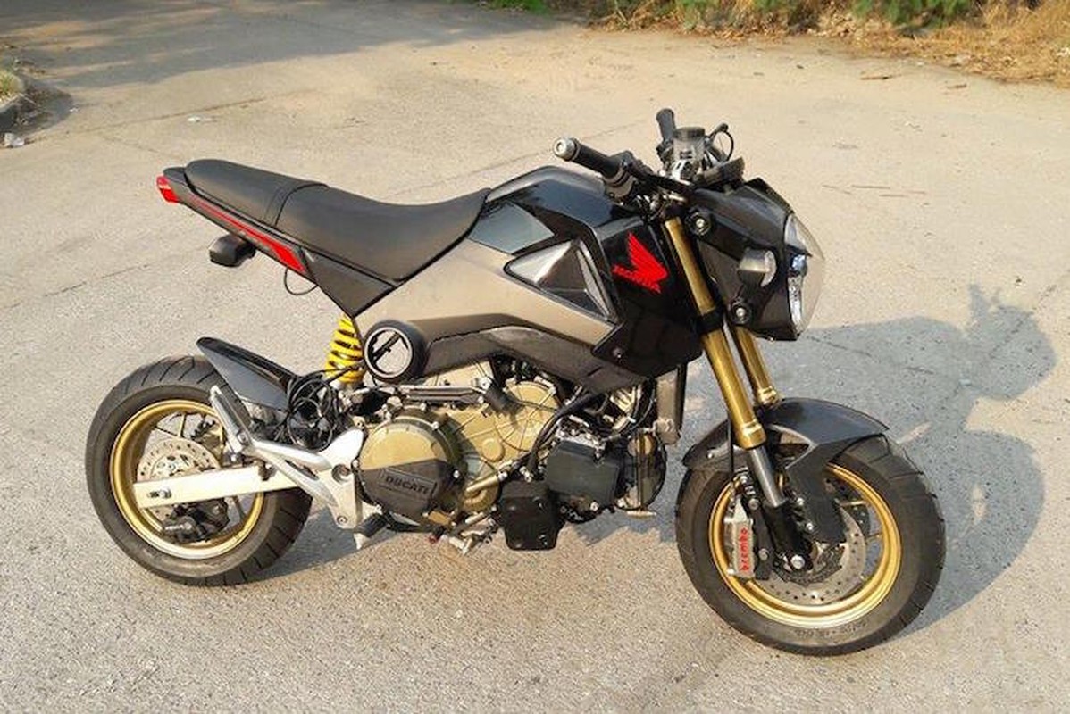 “Soc” voi Honda MSX 125 lap may sieu moto Ducati 1199R-Hinh-2
