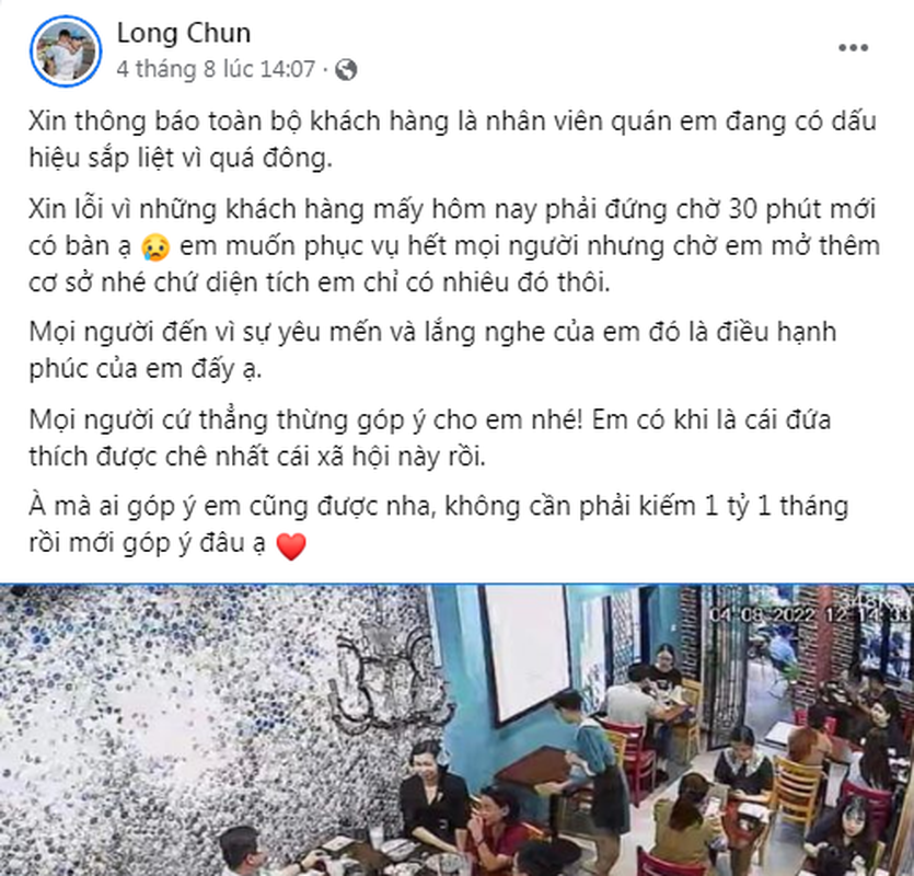 Tung la nan nhan TikToker review che do an, Long Chun phan ung gi?-Hinh-4