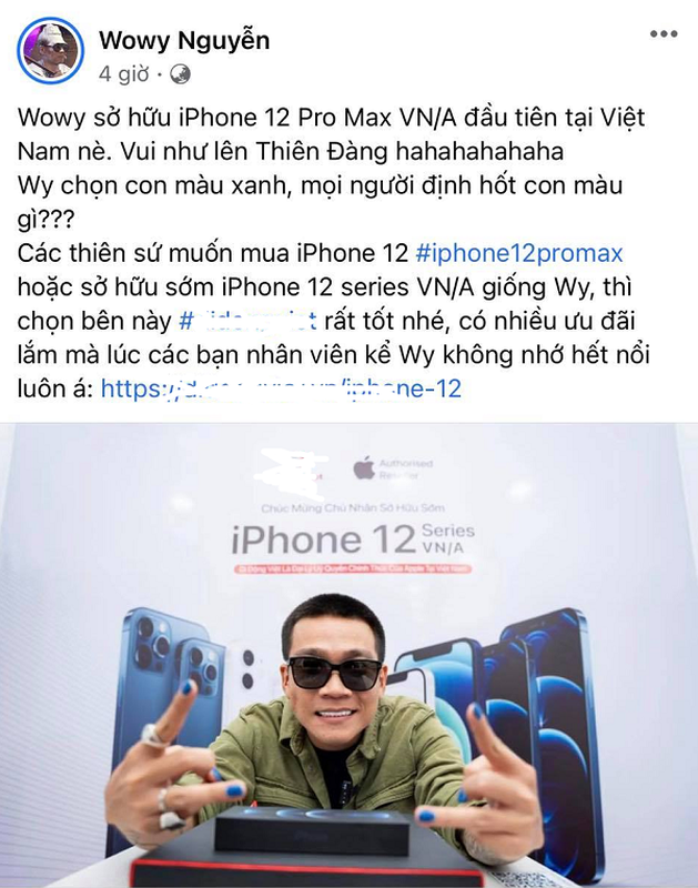 Wowy, Ngoc Trinh va dan sao Viet no nuc khoe tau iPhone 12-Hinh-4