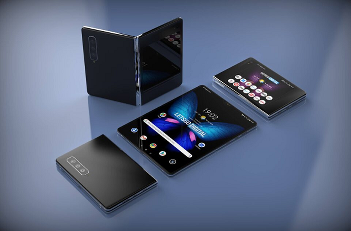 Smartphone 3 man hinh gap cua Samsung chuan bi xuat hien