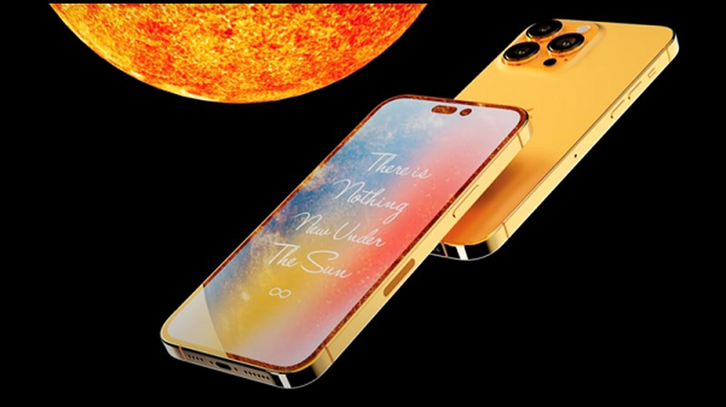 Nong: Lo dien iPhone 14 Pro mau vang cam dep khong ti vet-Hinh-6