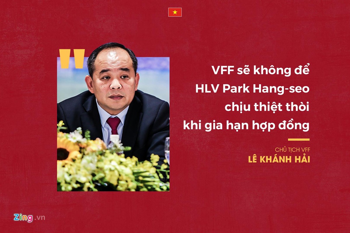 Lanh dao VFF noi gi ve viec gia han hop dong voi thay Park?